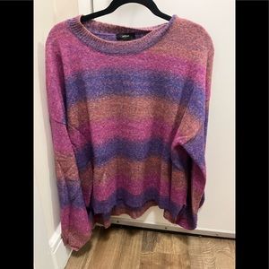 Aqua pullover sweater: pink size small